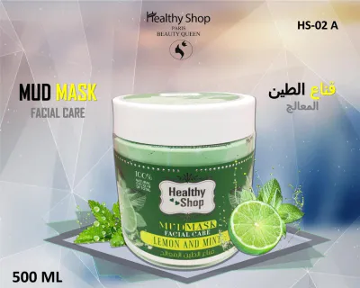 Healthy Shop - Mud Mask  Lemon & Mint - 500ml